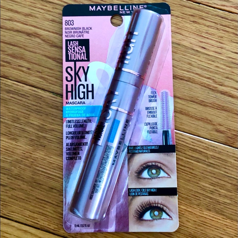 Maybelline Sky High Waterproof Brown Black Mascara